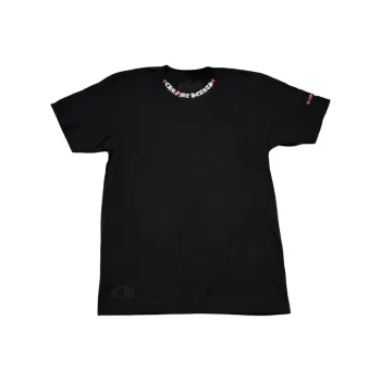 Chrome Hearts x GUNSHI Letter Print Crew Neck Short Sleeved T Shirt T Shirt Men's Black