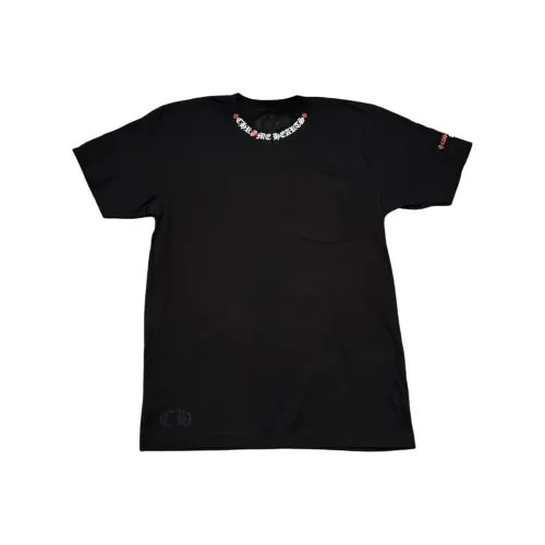 Chrome Hearts x GUNSHI Letter Print Crew Neck Short Sleeved T Shirt T Shirt Men's Black