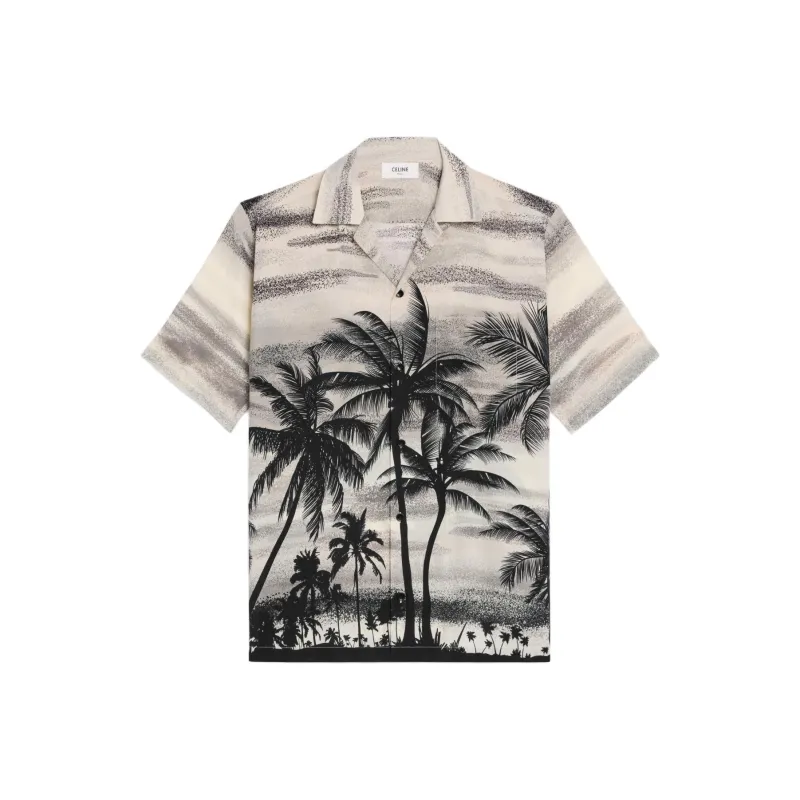 CELINE Graphic Printed Hawaiian Shirt-0