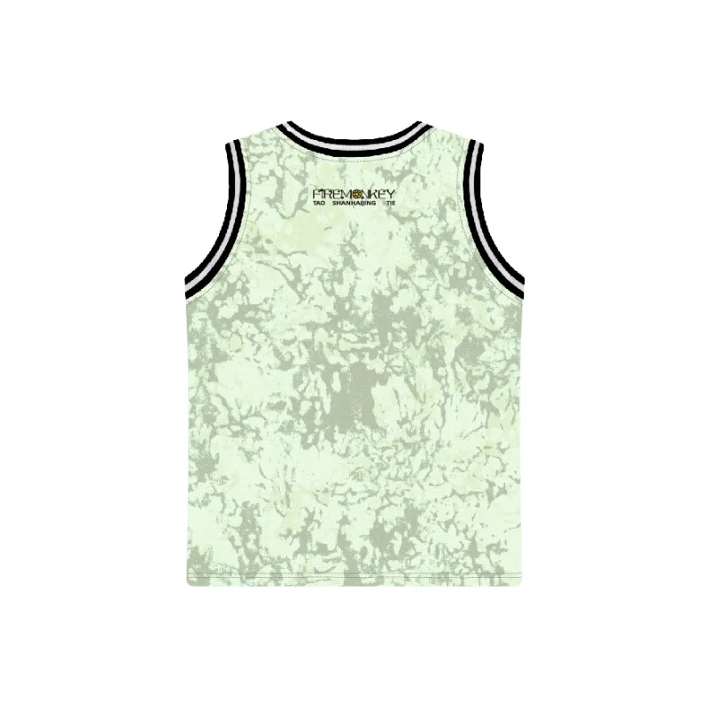 FireMonkey Basketball Jersey Unisex Mint Green-1