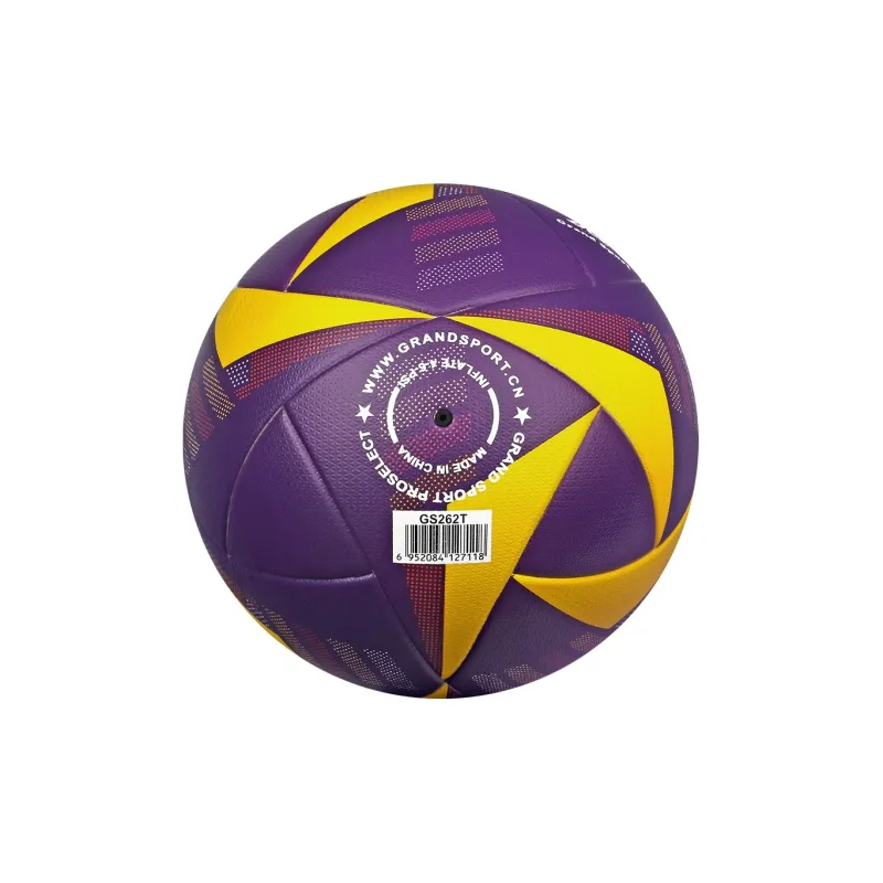 ProSelect Size 5 Soccer PU Seamless Thermal bonding Unisex Purple Yellow-4