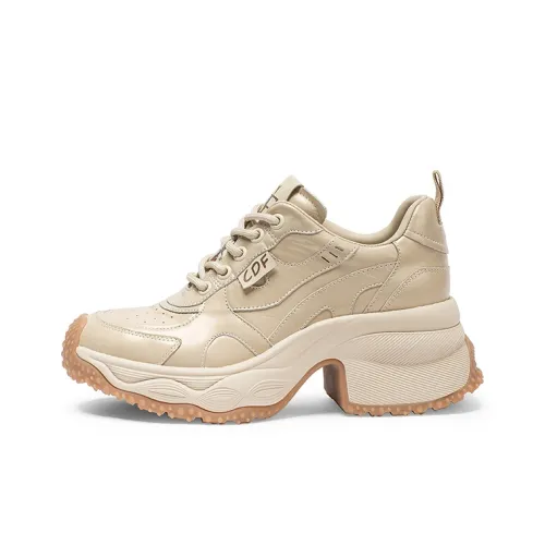 Coup De Foudre Breathable Height Increase Low Top Chunky Sneakers Women's