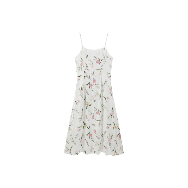 PEACEBIRD Slip Dress Women's White Camisole-1