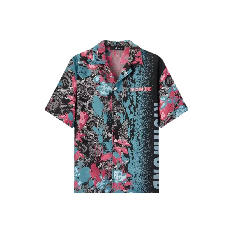 JOHN RICHMOND SS25 Shirt Men's Multicolor Jacquard-0