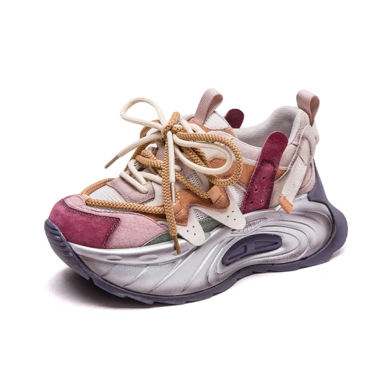 MATA Breathable Low Top Chunky Sneakers Women's-1