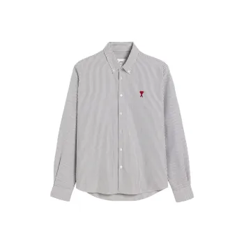 AMIPARIS Striped Ami De Coeur Cotton Shirt