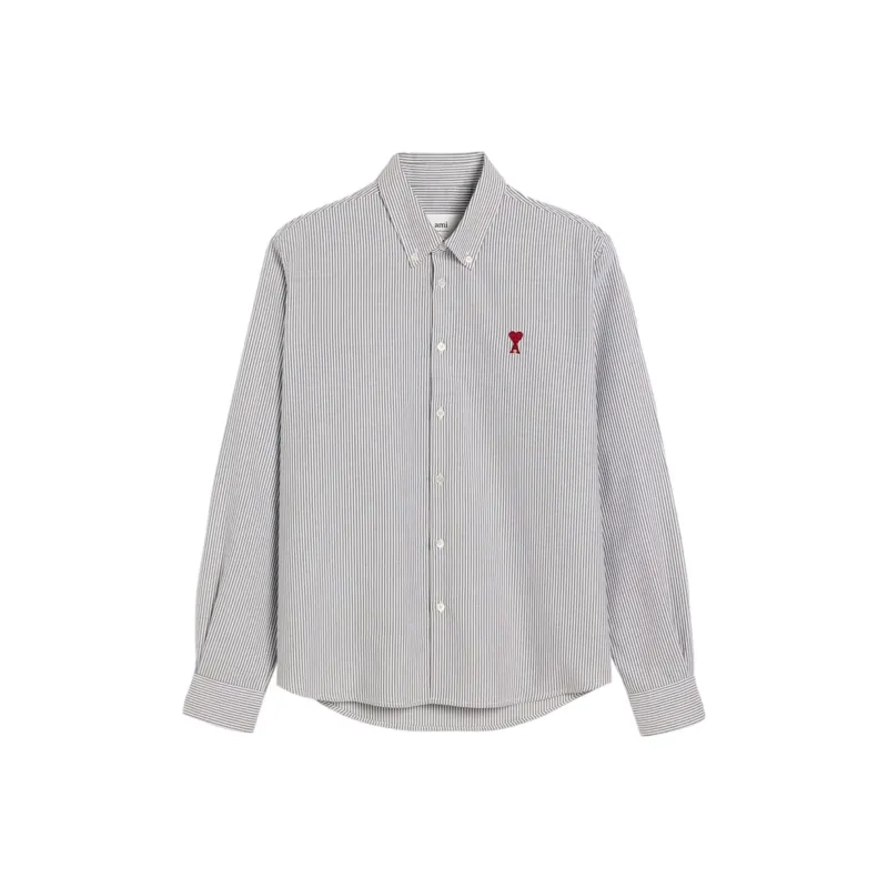 AMIPARIS Striped Ami De Coeur Cotton Shirt-0
