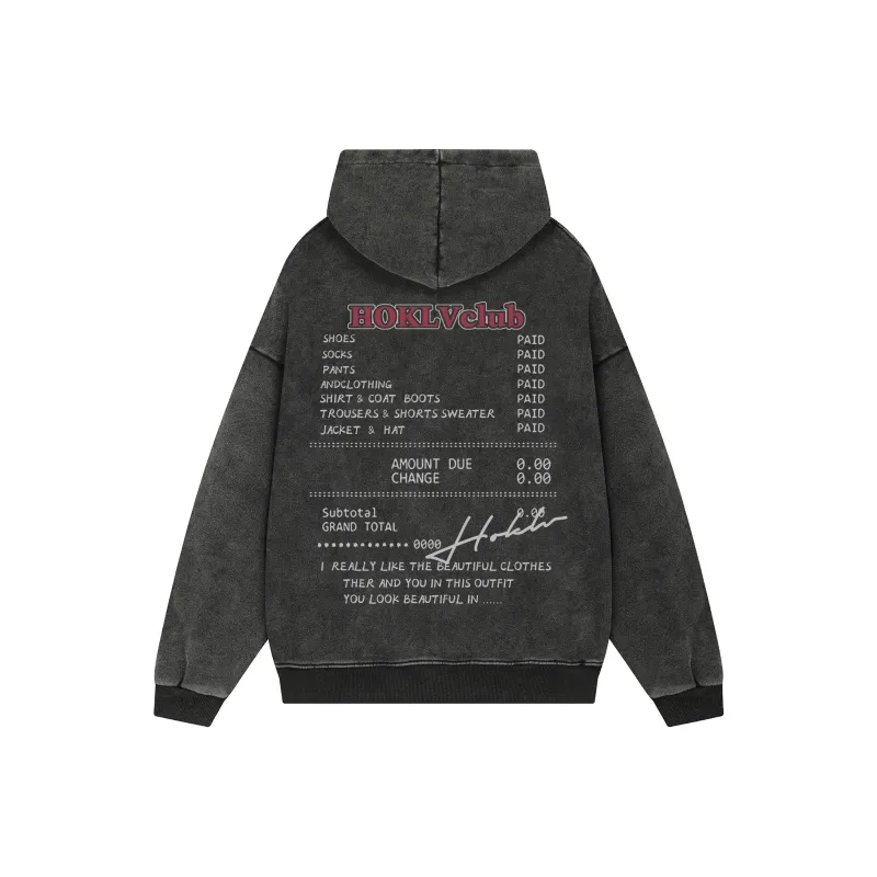 HOKLV Sweatshirt Unisex Washable Rose Red-4