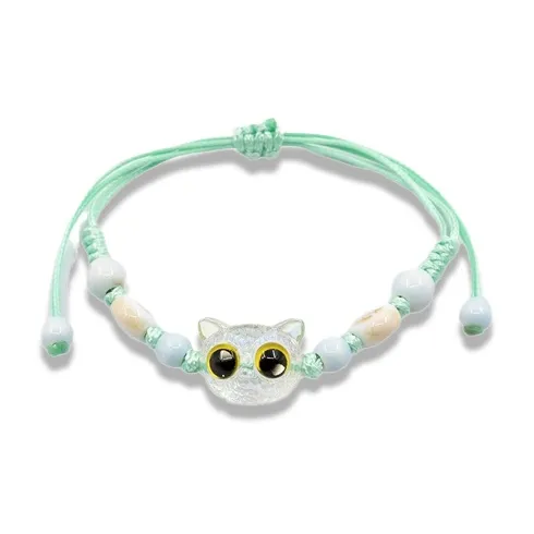 Datang Guoding Colored Glaze Jade Hand Rope Women's-0