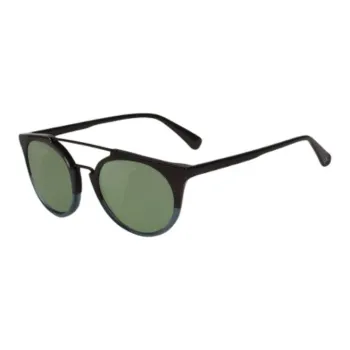 Vuarnet Acetate Round Sunglasses Unisex Black