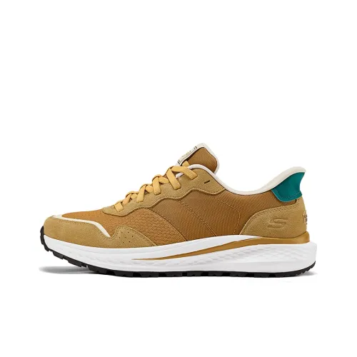 Skechers Slip Ins Anti Slip Wear Resistant Low Top Running Shoes Men's Wheat Yellow