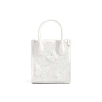 CLEVER& KETCH PU One Shoulder Handbag Women's White/Pink