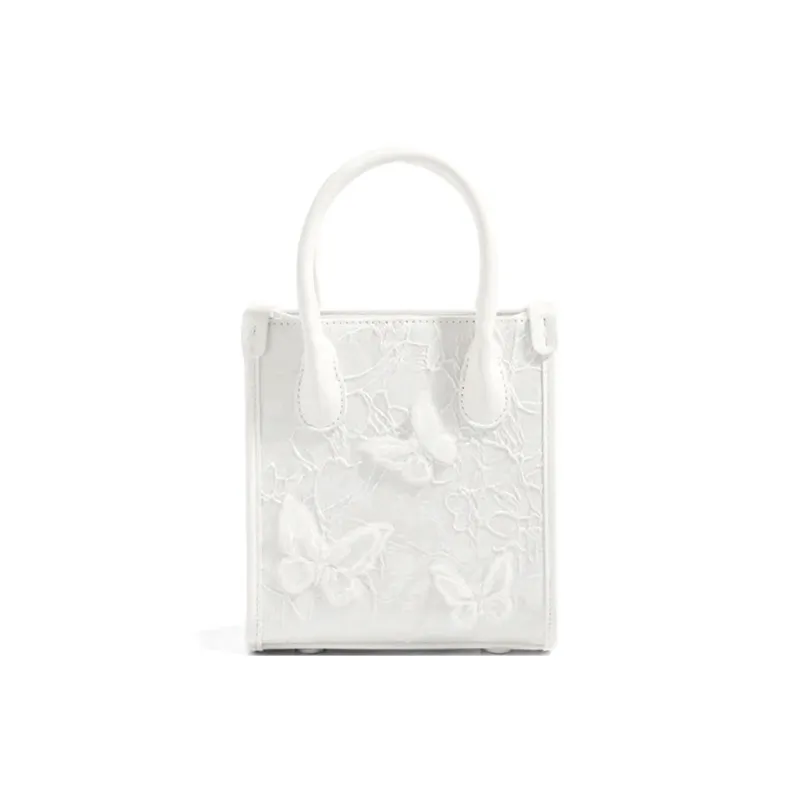 CLEVER& KETCH PU One Shoulder Handbag Women's White/Pink-0
