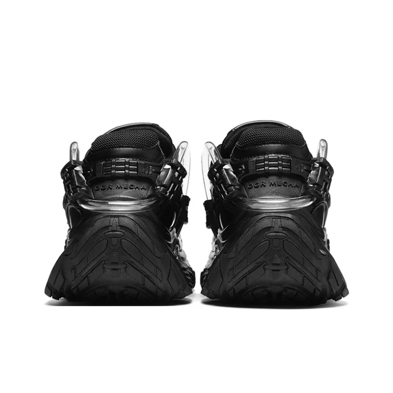 JANECO Slip Resistant, Abrasion Resistant, Breathable Low Top Chunky Sneakers Unisex-4