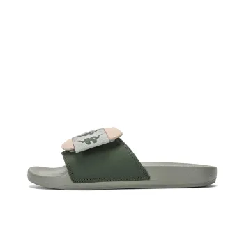 Kappa Slip Resistant Slide Slippers Unisex Green Umber