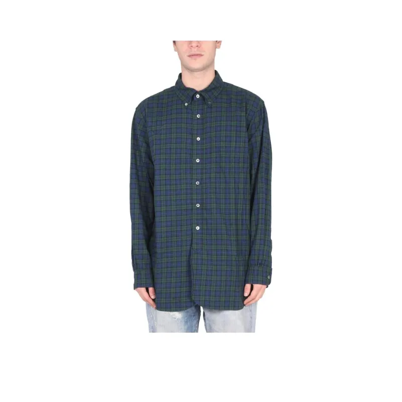 ENGINEERED GARMENTS Checked Oversized Shirt-0