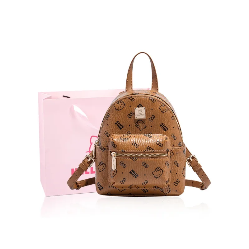 MESUCA Sanrio Hello Kitty Collaboration Kitty Series PU Backpack Women's Multicolor-6