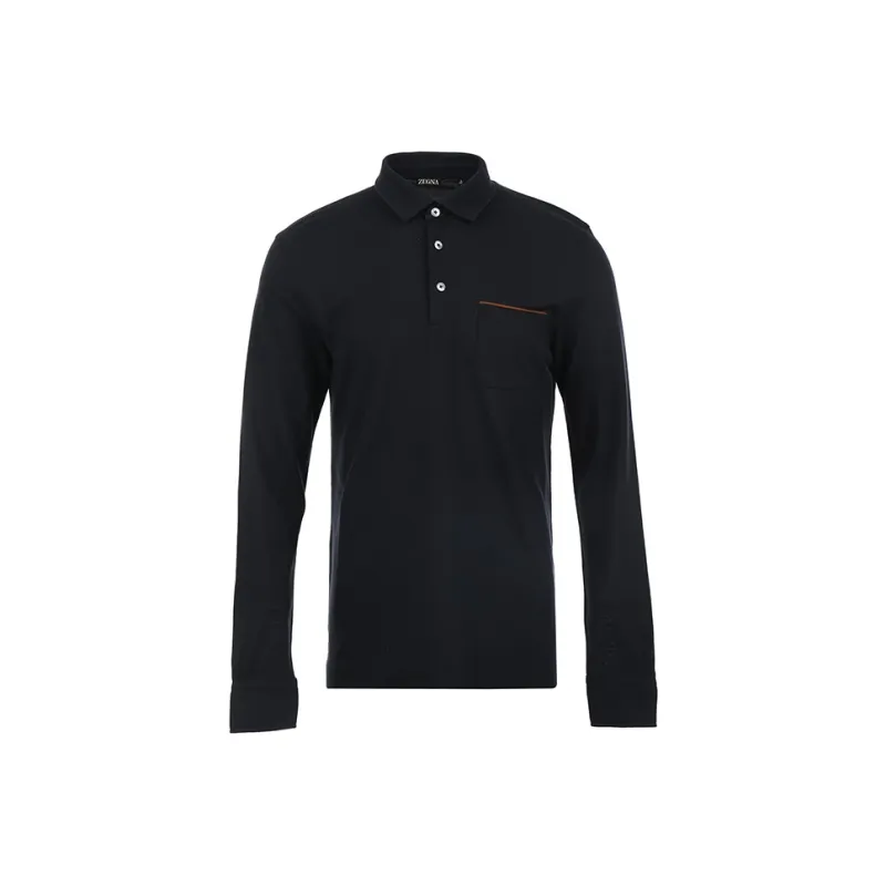 Ermenegildo Zegna Long Sleeved Polo Shirt-0