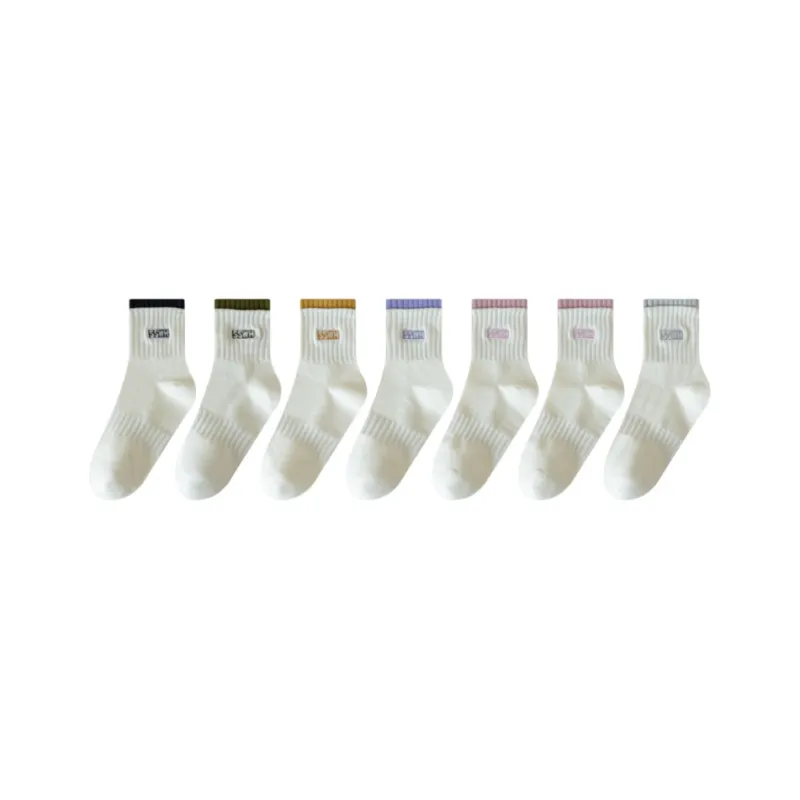 PLANDOO Mid Calf Socks Women's 7 Pack-4