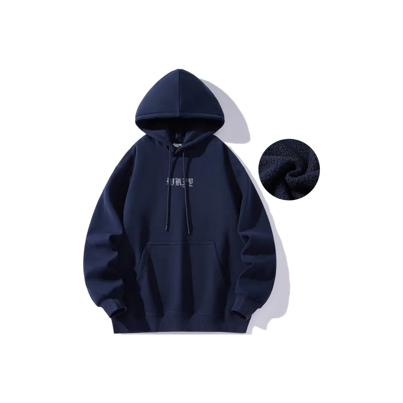 WKPY Fleece Lined Hoodie Unisex Couple's-11