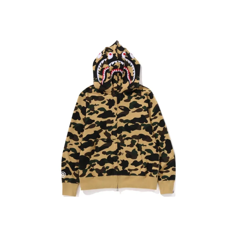 Bape 1st Camo Shark Full Zip Double Hoodie SS25-4