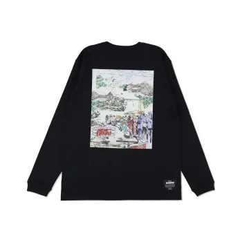 WIND AND SEA x NIIMI HIROKI T-Shirt Unisex Black