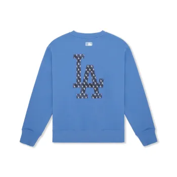 MLB MONOGRAM Monogram Collection Los Angeles Dodgers 24FW Crewneck Sweatshirt Unisex Dark Blue