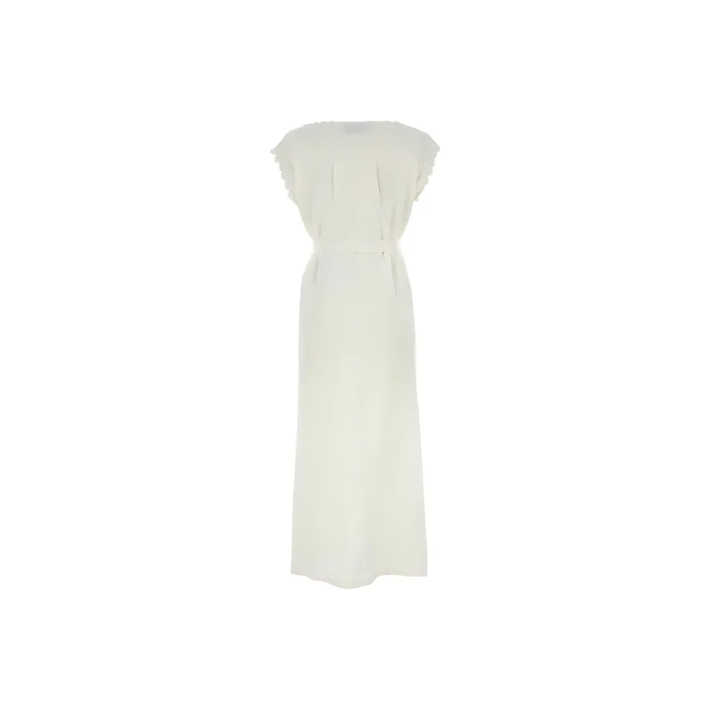 PRADA Sleeveless Dress Women's White-1