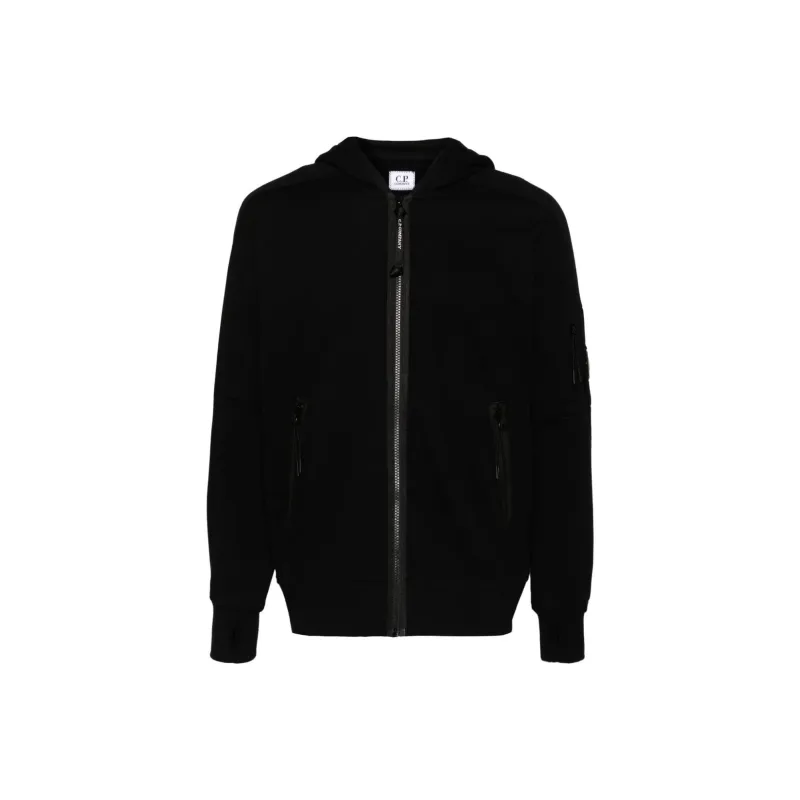 C.P.Company Lens detailed Cotton Hoodie-0