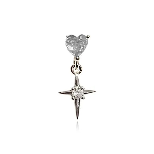 SHEEHHYY Alloy Stud Earrings Unisex-6