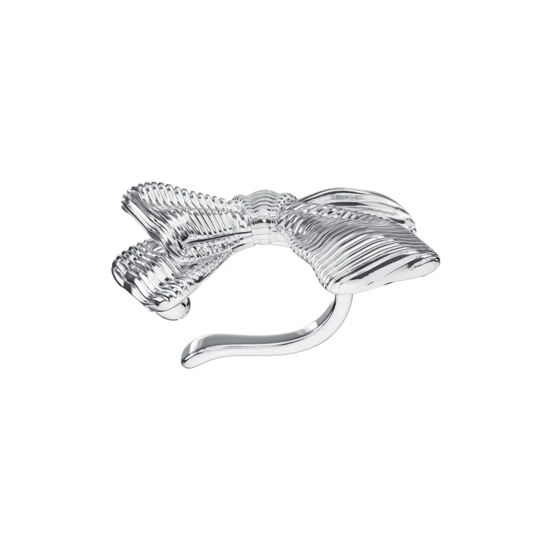 LELOUP Rhodium Plated Copper Clip On Earrings Women's Silver-1