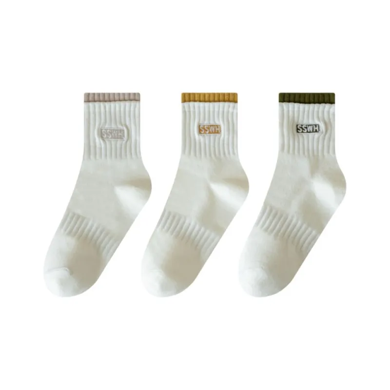PLANDOO Mid Calf Socks Women's 3 Pack-17