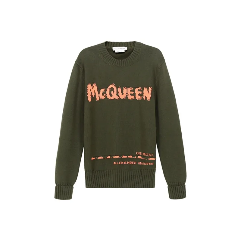 Alexander McQueen FW21 Sweater Men's Army Green-0