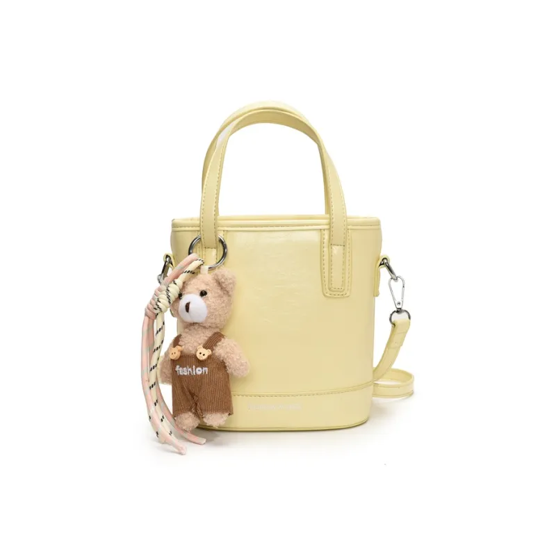 PINK·LAND PU Handbag Regular Women's Yellow/Black/Blue/Pink/Ecru-1