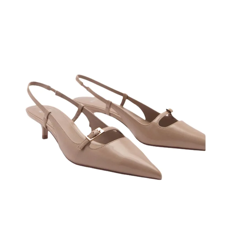 MANGO Slim Heel High Heels 5cm Women's-4