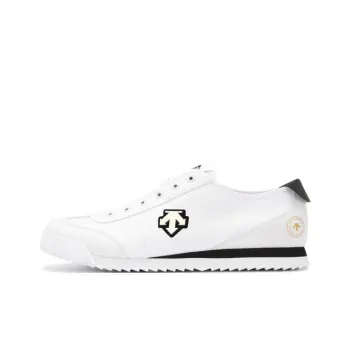 DESCENTE CHRON TEMPO Abrasion Resistant Low Top Casual Shoes Men's White