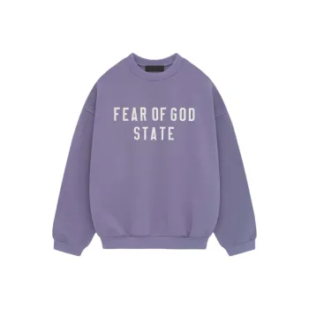 Fear Of God Essentials Logo Printed Crewneck Sweatshirt