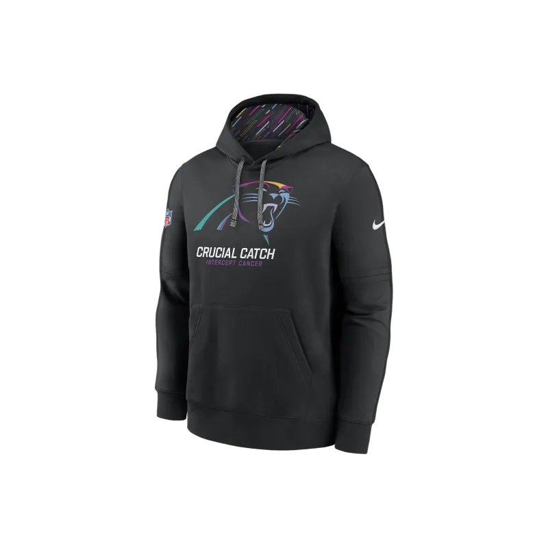 Nike Carolina Panthers Crucial Catch Club Men's Nike Nfl Pullover Hoodie-0