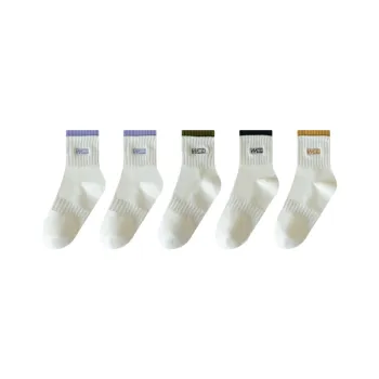 MIIOW Trend Party Series Mid Calf Socks Women's 5 Pack