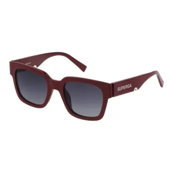 Sting Acetate Square Sunglasses Unisex Red