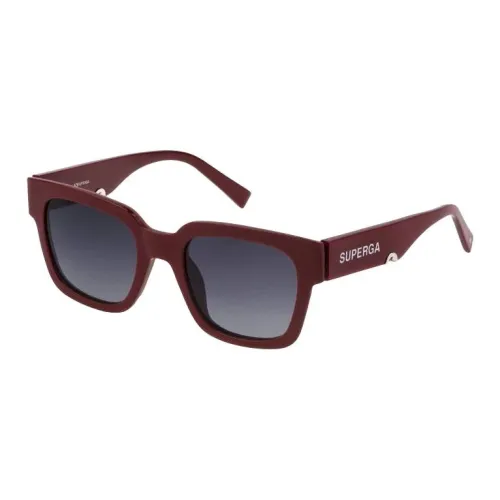 Sting Acetate Square Sunglasses Unisex Red