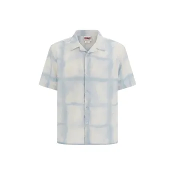 GUESS Shirts Men Light Blue