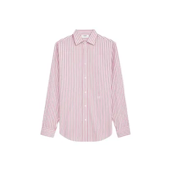 CELINE Loose Shirt In Striped Cotton Poplin