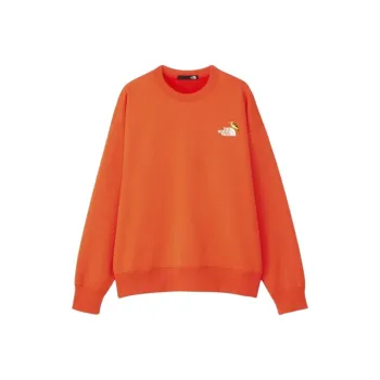 THE NORTH FACE FW24 Zoo Picker Crew Sweatshirt Unisex Orange