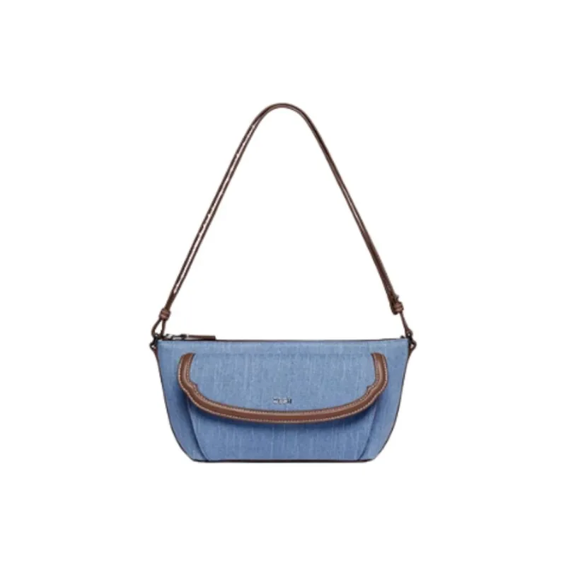 ZESH Denim Shoulder Bag Small Size Women's Multicolor-3