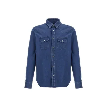 TOM FORD Long Sleeved Denim Shirt