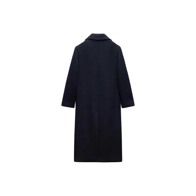 ZARA ZW Series Coats Women's Marine Blue-1