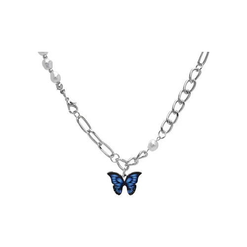 MOVER Necklaces Women's Blue Tail Butterfly Necklace