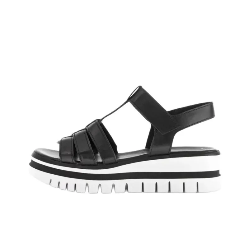 Gabor Fashion Roman Sandals 5.5cm Women's Black-0