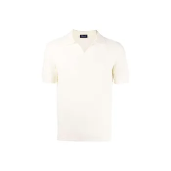 Drumohr Short sleeve V neck Polo Shirt
